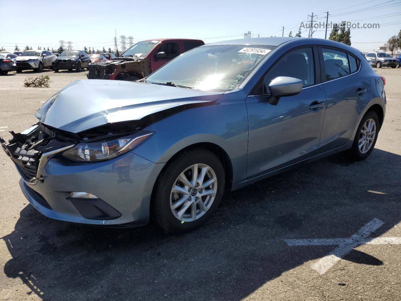 2014 Mazda 3 Touring Blue vin: JM1BM1L70E1207775