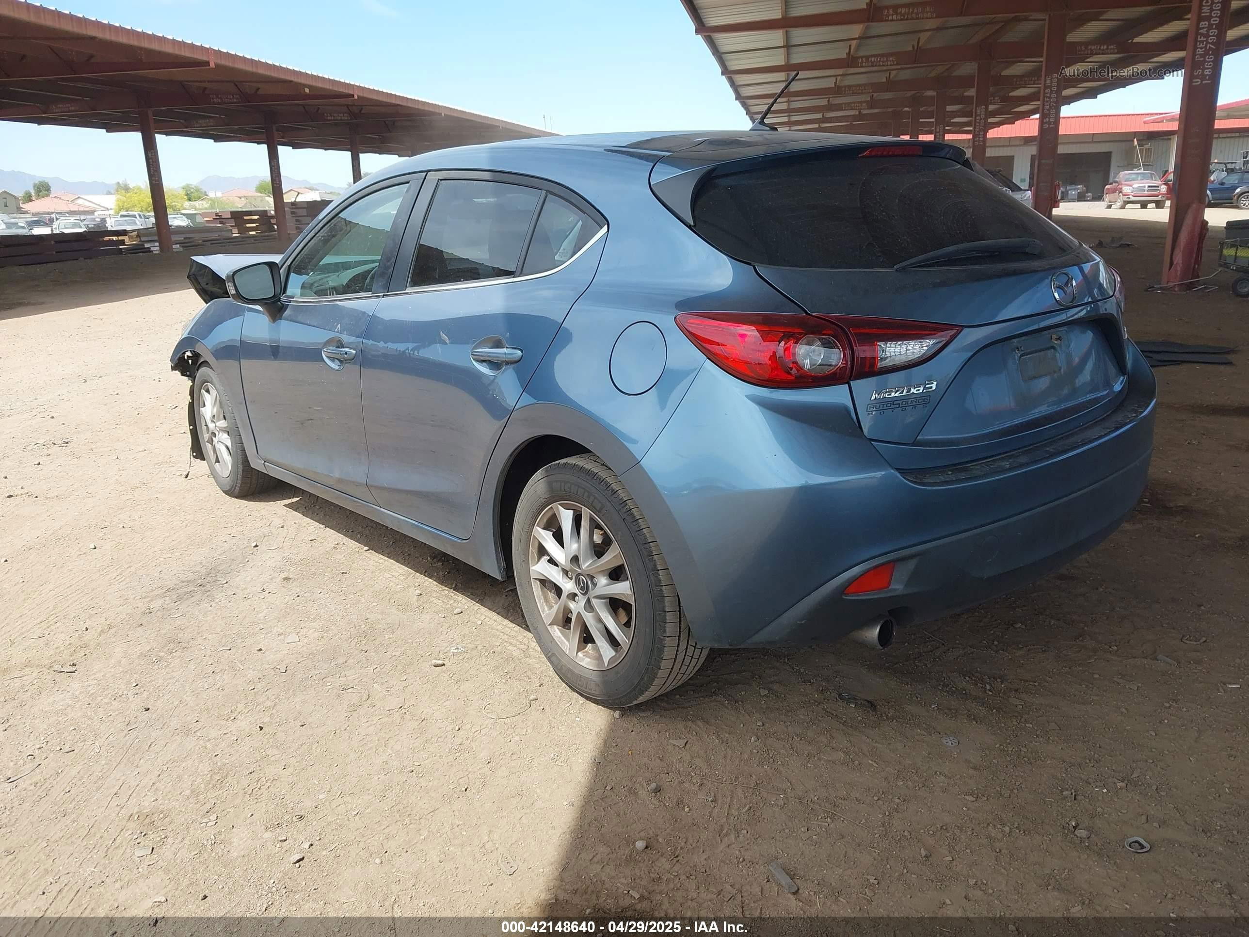 2014 Mazda Mazda3 I Touring Light Blue vin: JM1BM1L71E1151538
