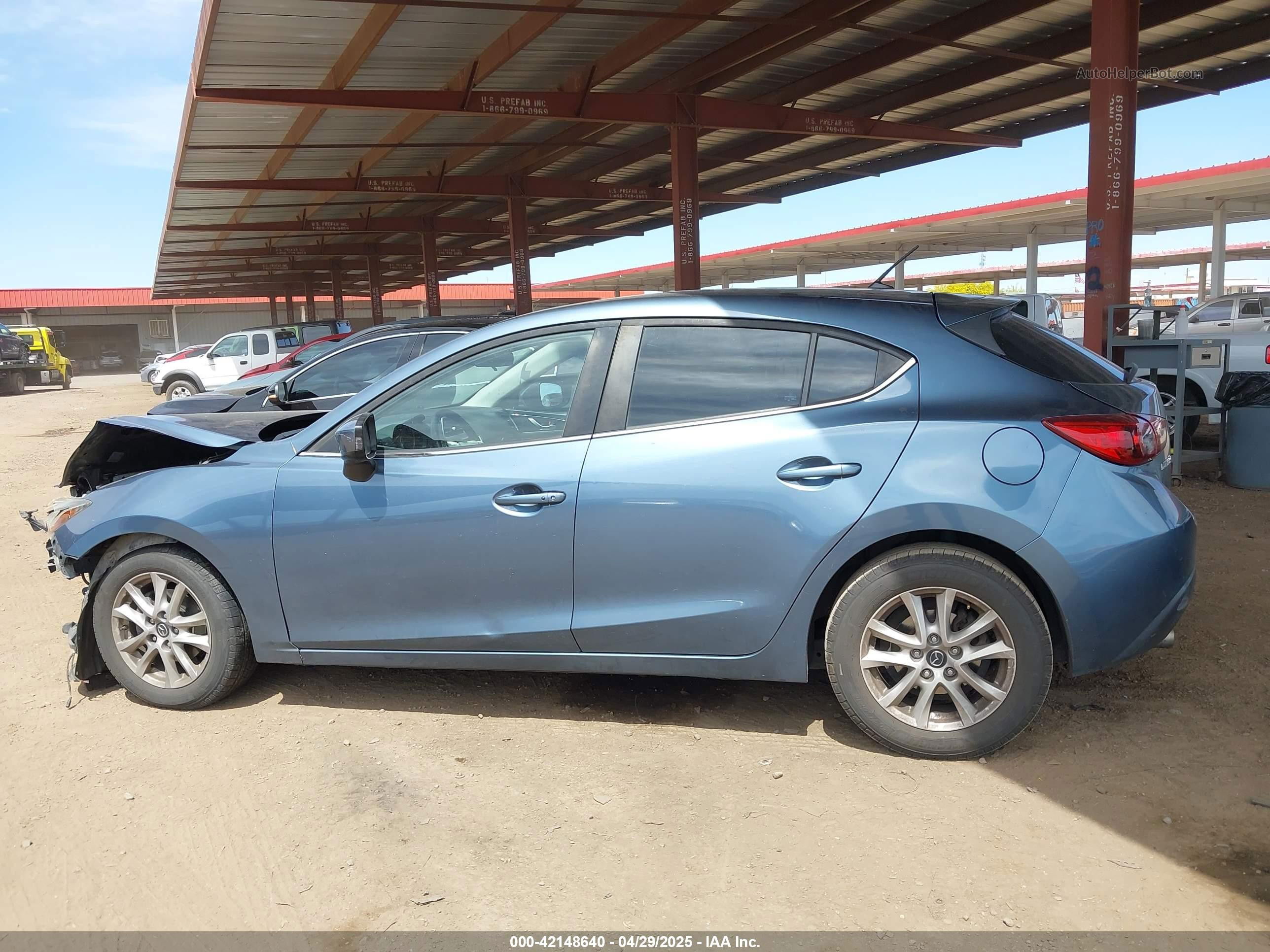 2014 Mazda Mazda3 I Touring Light Blue vin: JM1BM1L71E1151538