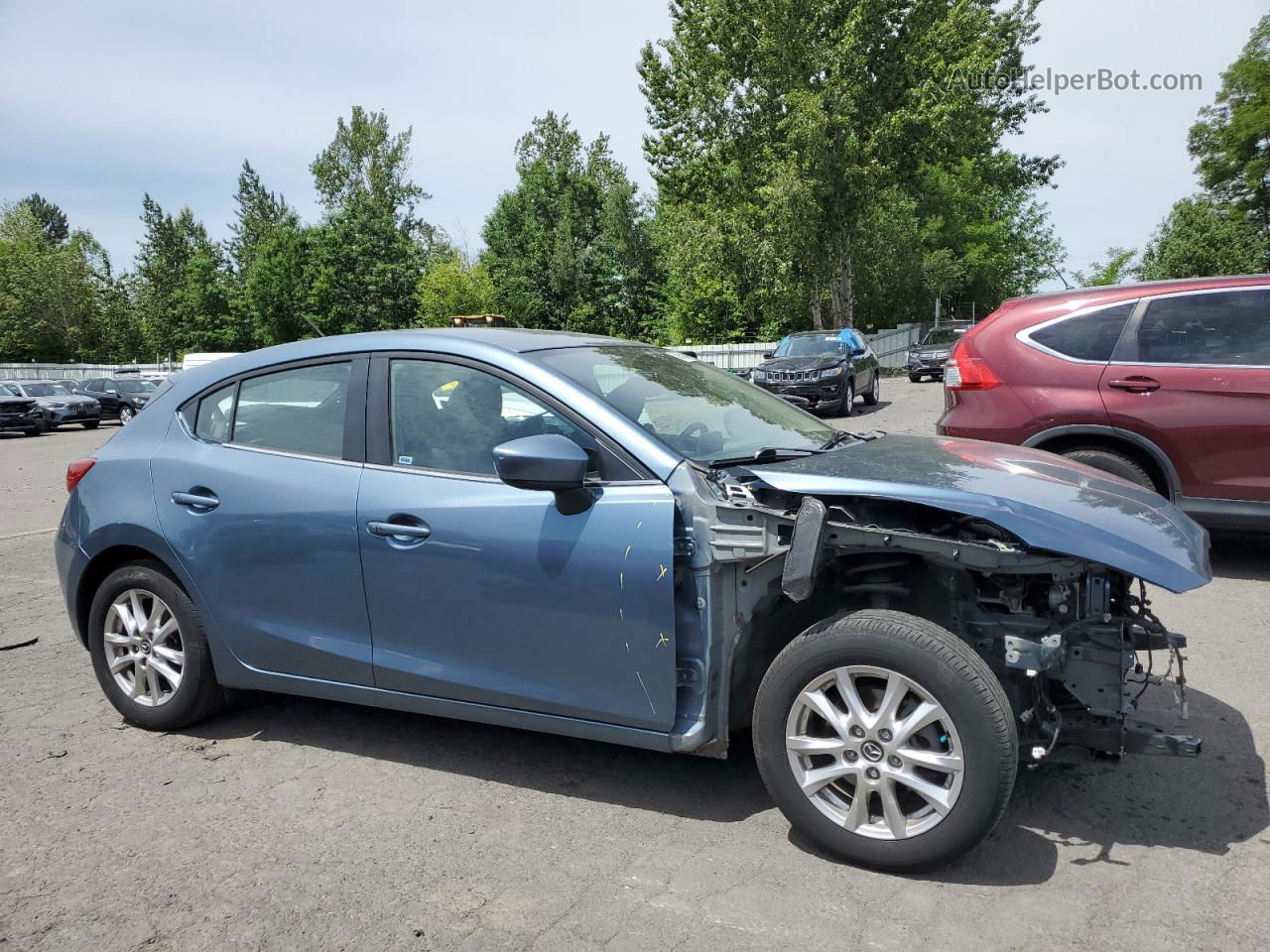 2015 Mazda 3 Touring Blue vin: JM1BM1L71F1237983