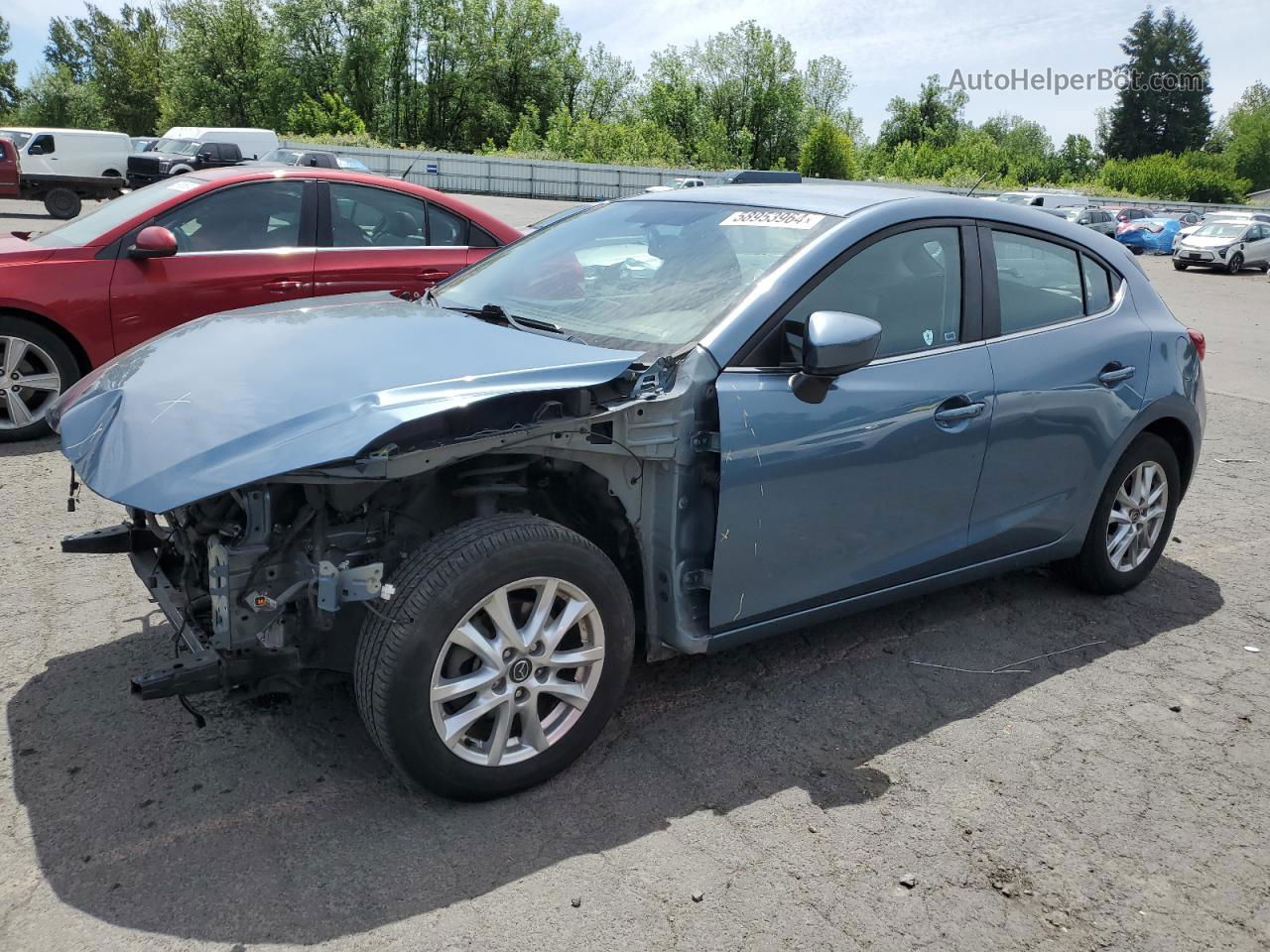 2015 Mazda 3 Touring Blue vin: JM1BM1L71F1237983