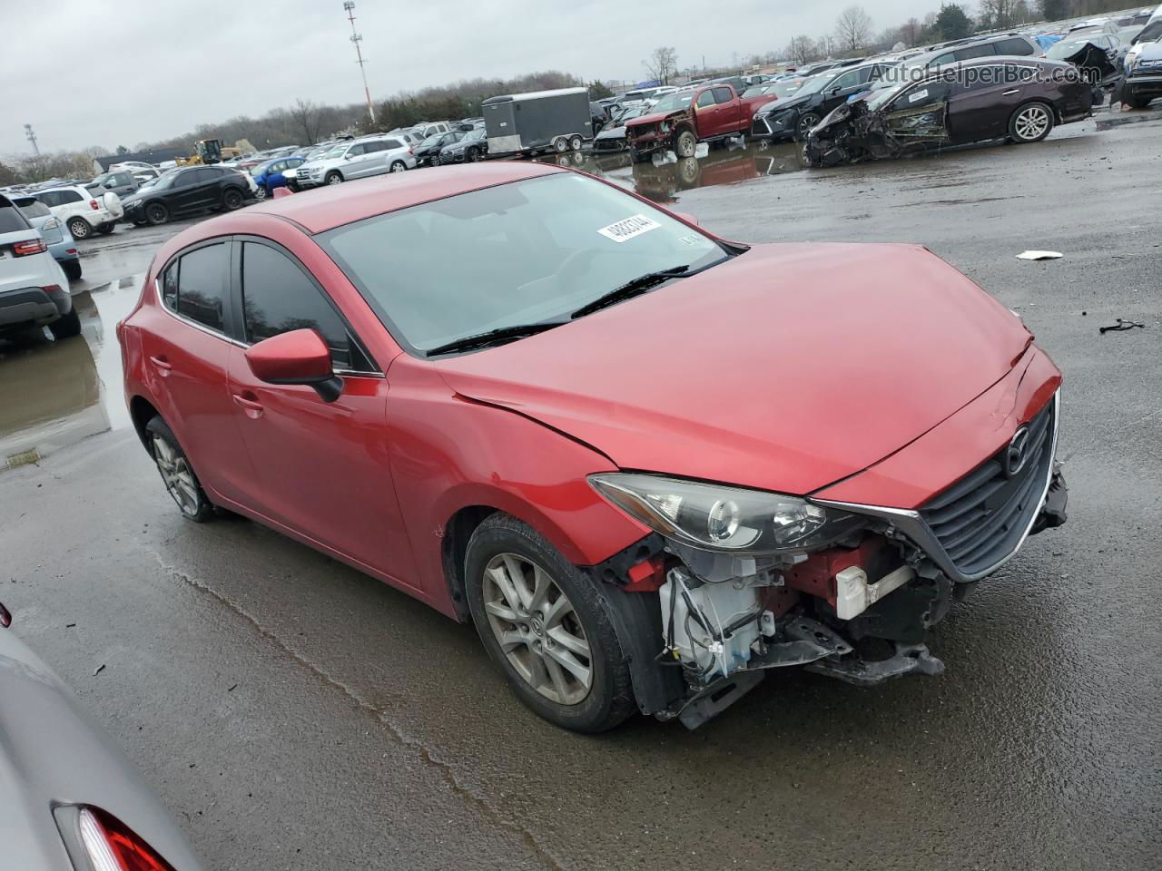 2014 Mazda 3 Touring Red vin: JM1BM1L72E1189571