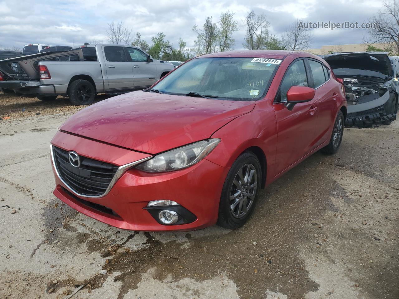 2014 Mazda 3 Touring Красный vin: JM1BM1L72E1195239