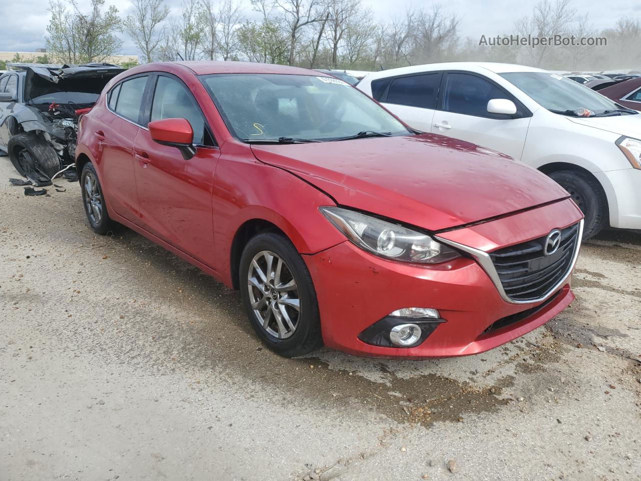 2014 Mazda 3 Touring Red vin: JM1BM1L72E1195239