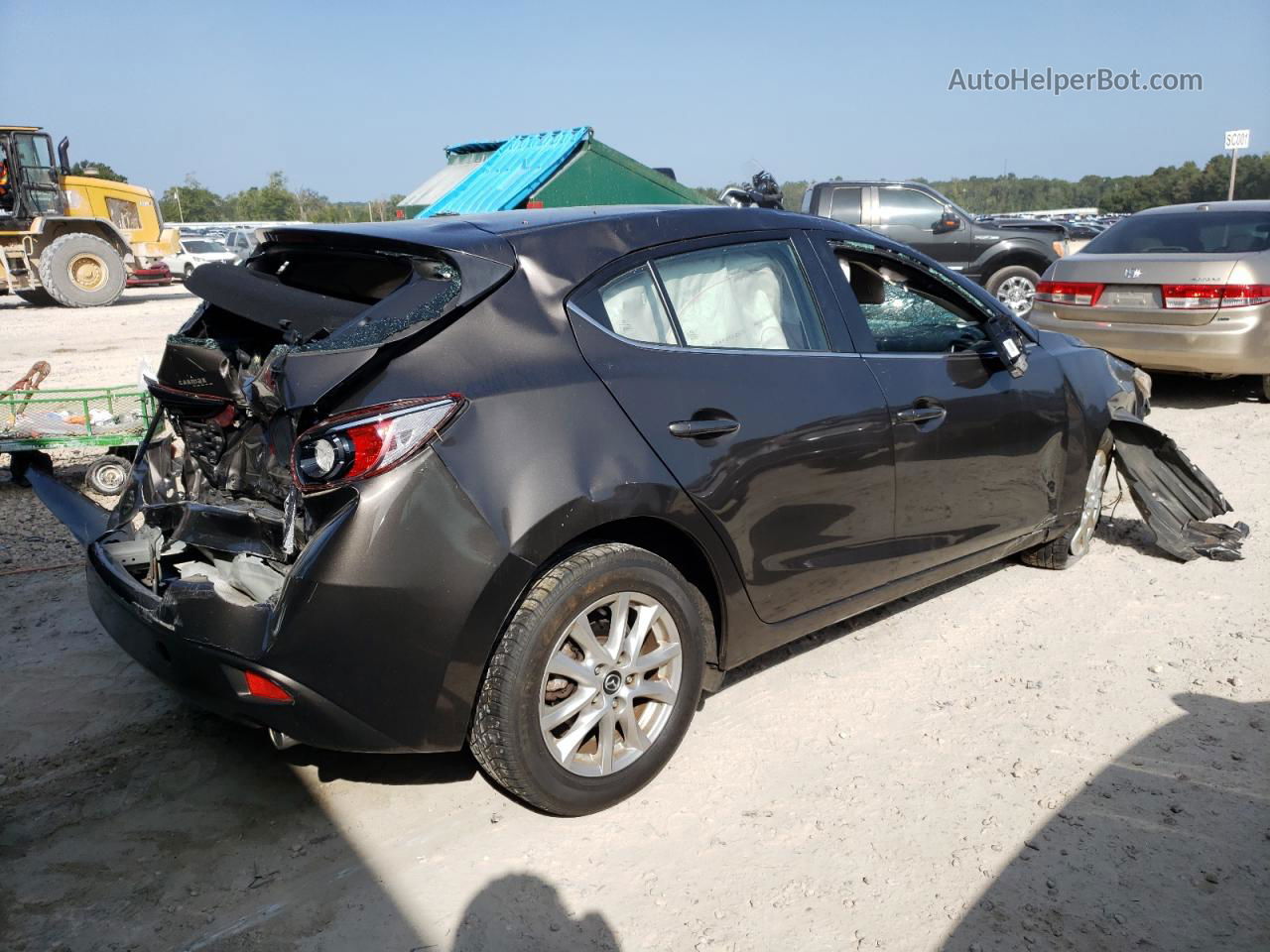 2014 Mazda 3 Touring Gray vin: JM1BM1L73E1134904