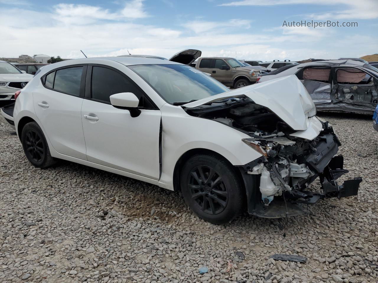 2015 Mazda 3 Touring White vin: JM1BM1L75F1232950