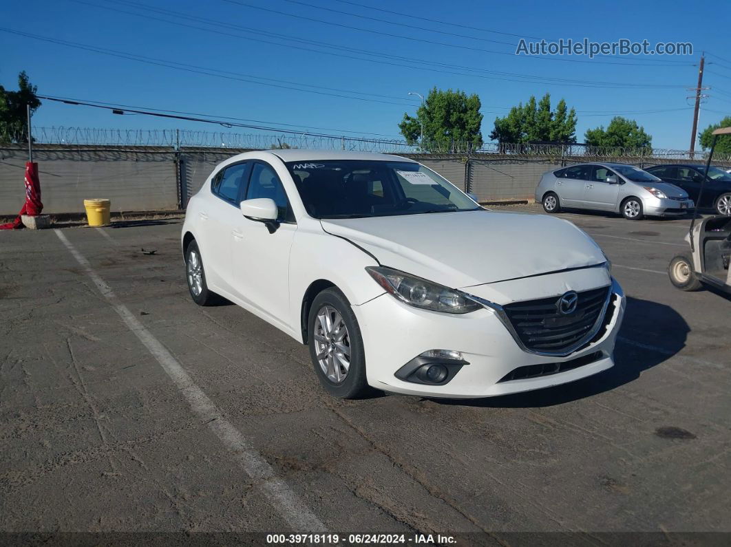 2015 Mazda Mazda3 I Touring White vin: JM1BM1L75F1256617