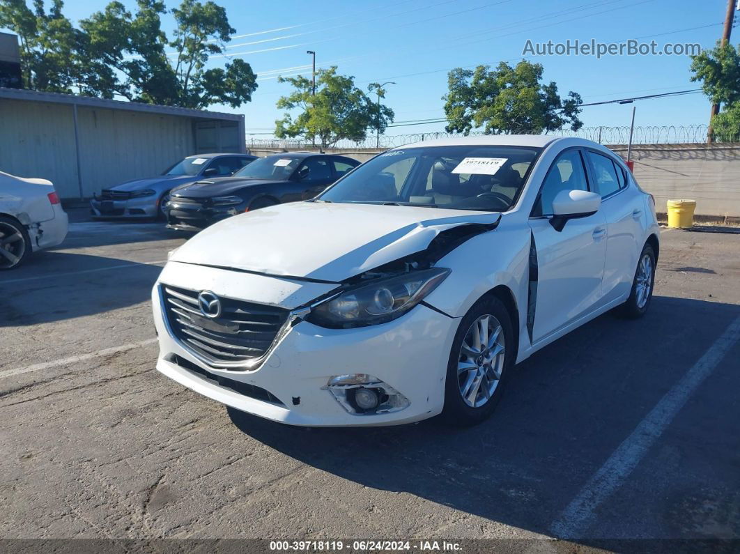 2015 Mazda Mazda3 I Touring White vin: JM1BM1L75F1256617