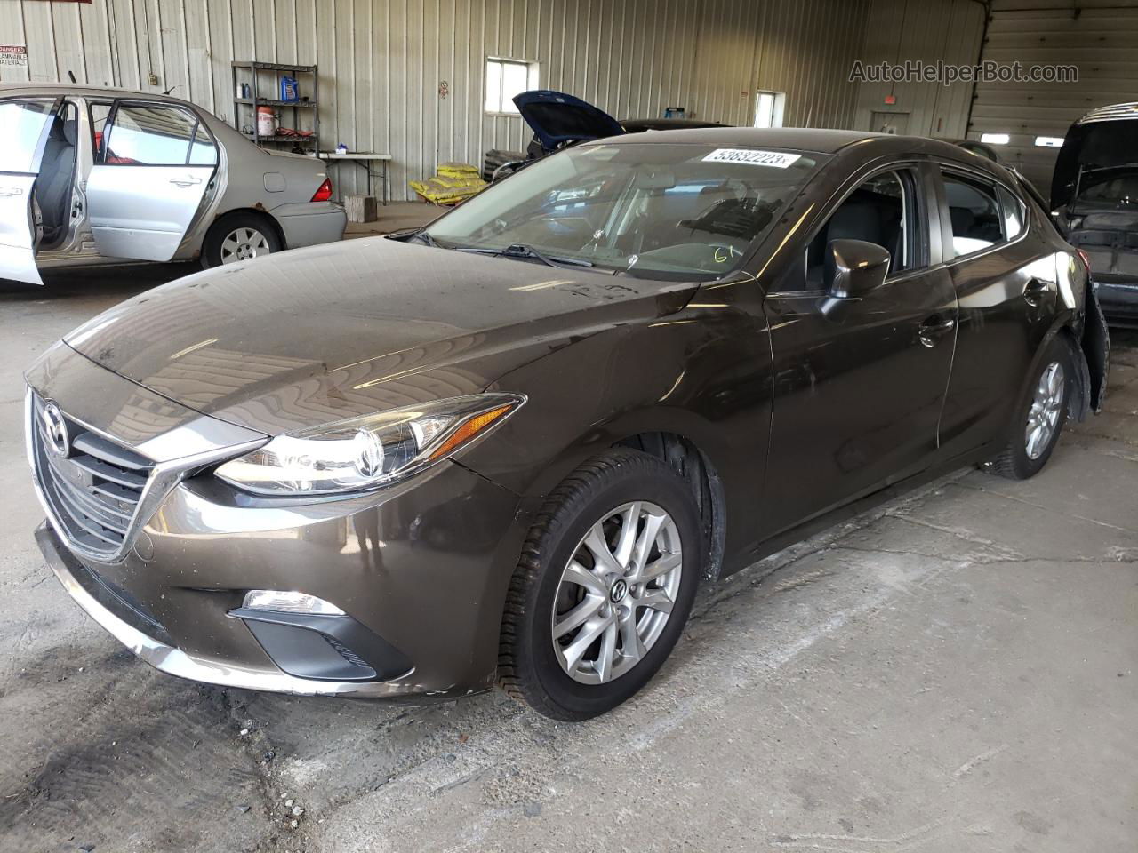 2014 Mazda 3 Touring Gray vin: JM1BM1L76E1126618