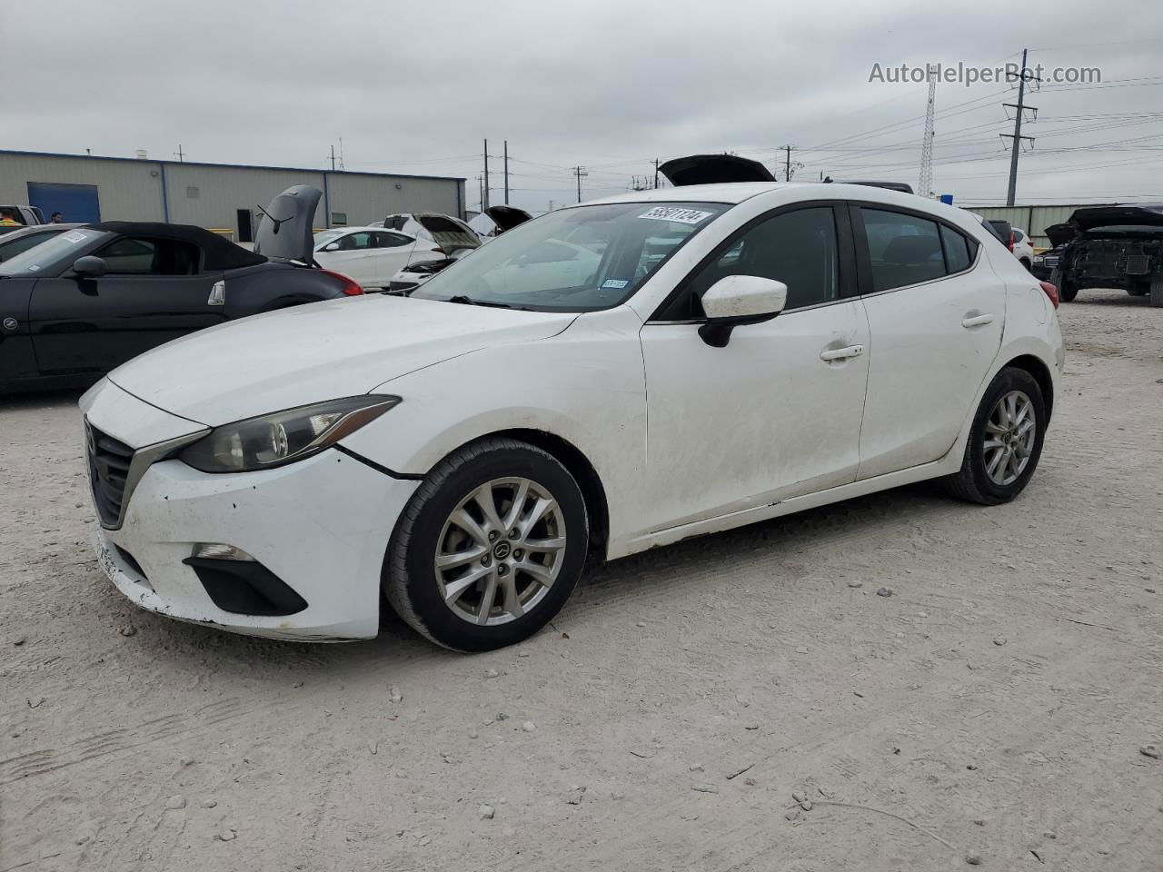 2014 Mazda 3 Touring White vin: JM1BM1L76E1149204