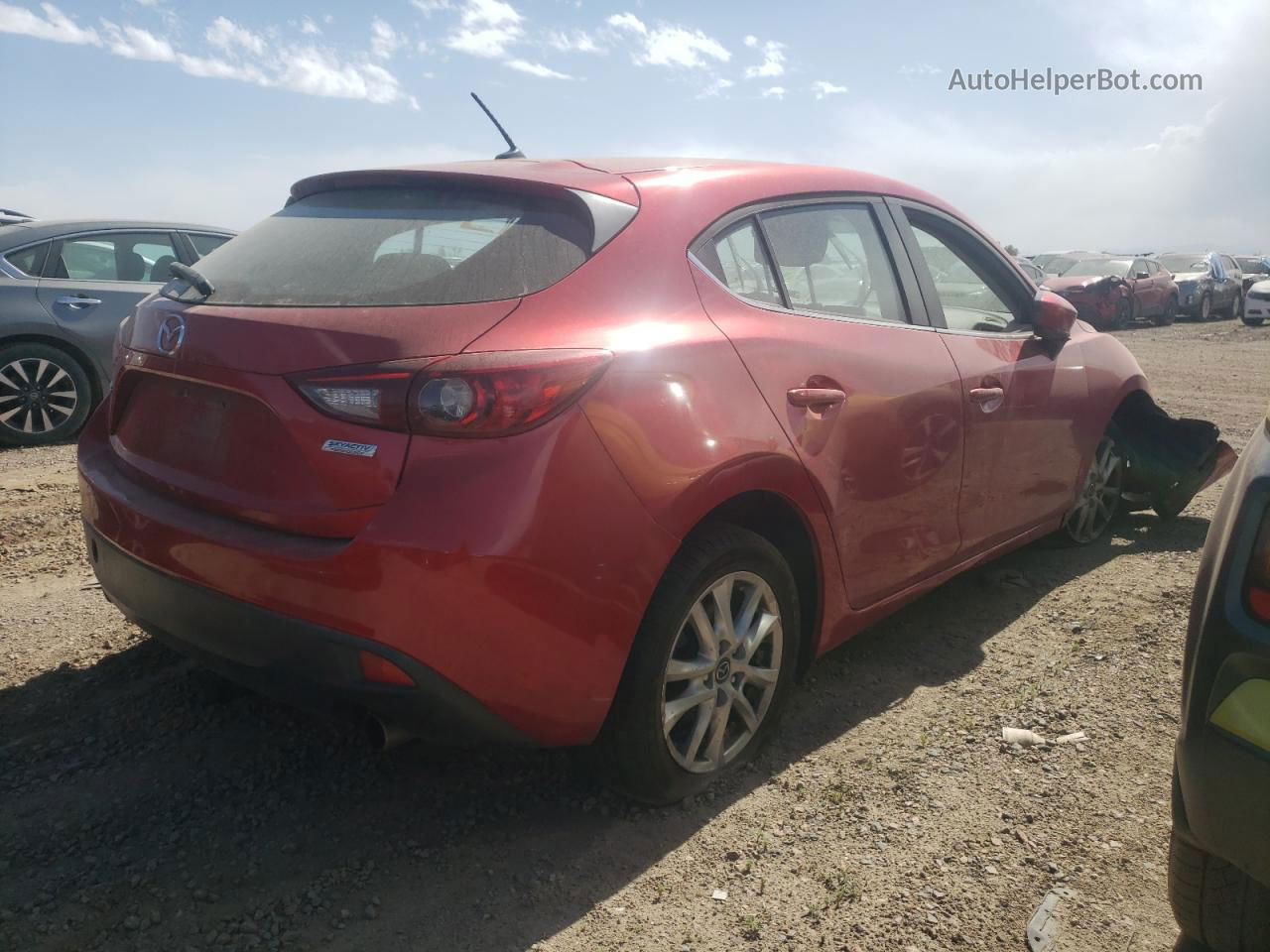 2014 Mazda 3 Touring Red vin: JM1BM1L77E1100819