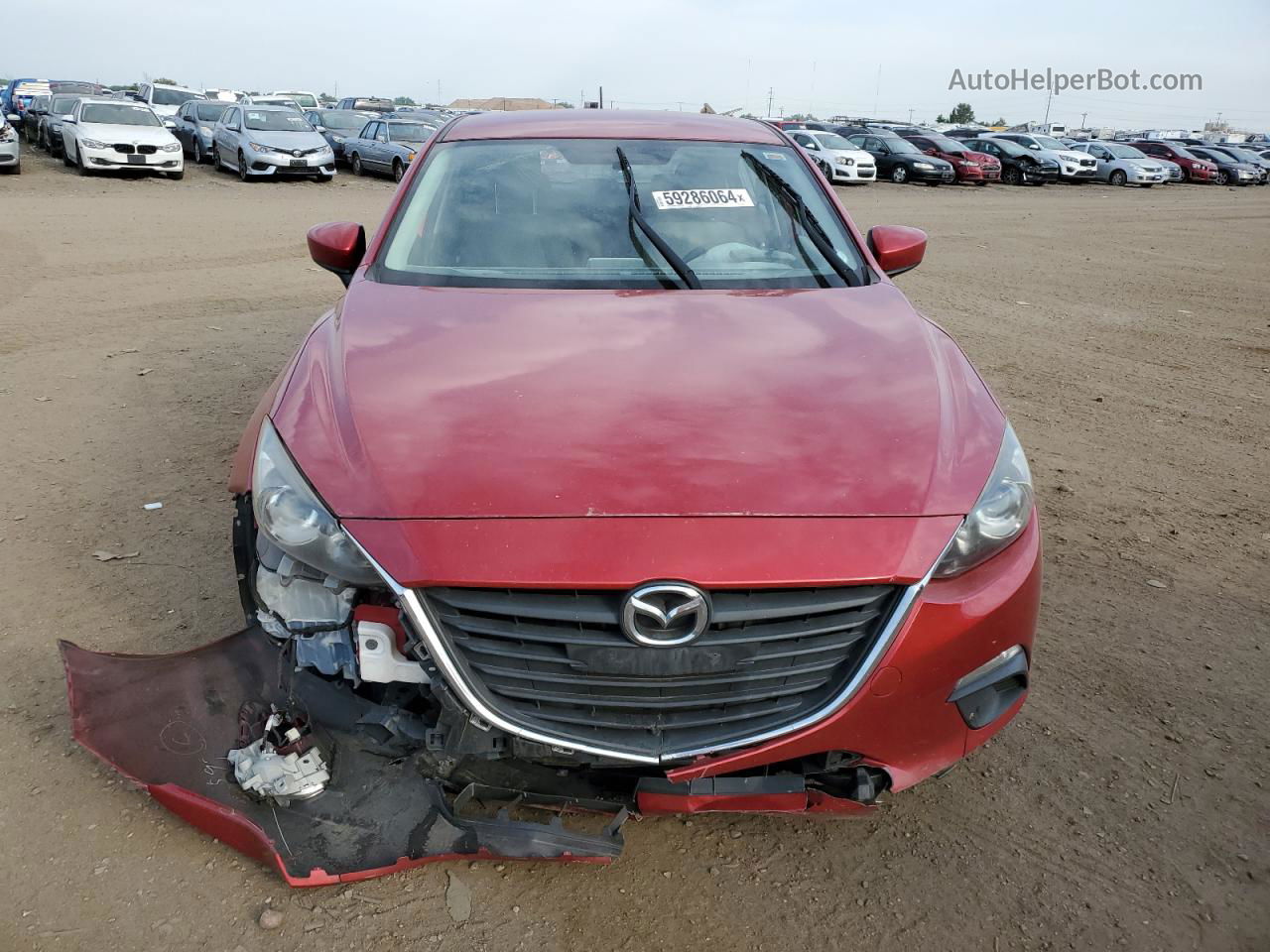 2014 Mazda 3 Touring Красный vin: JM1BM1L77E1100819