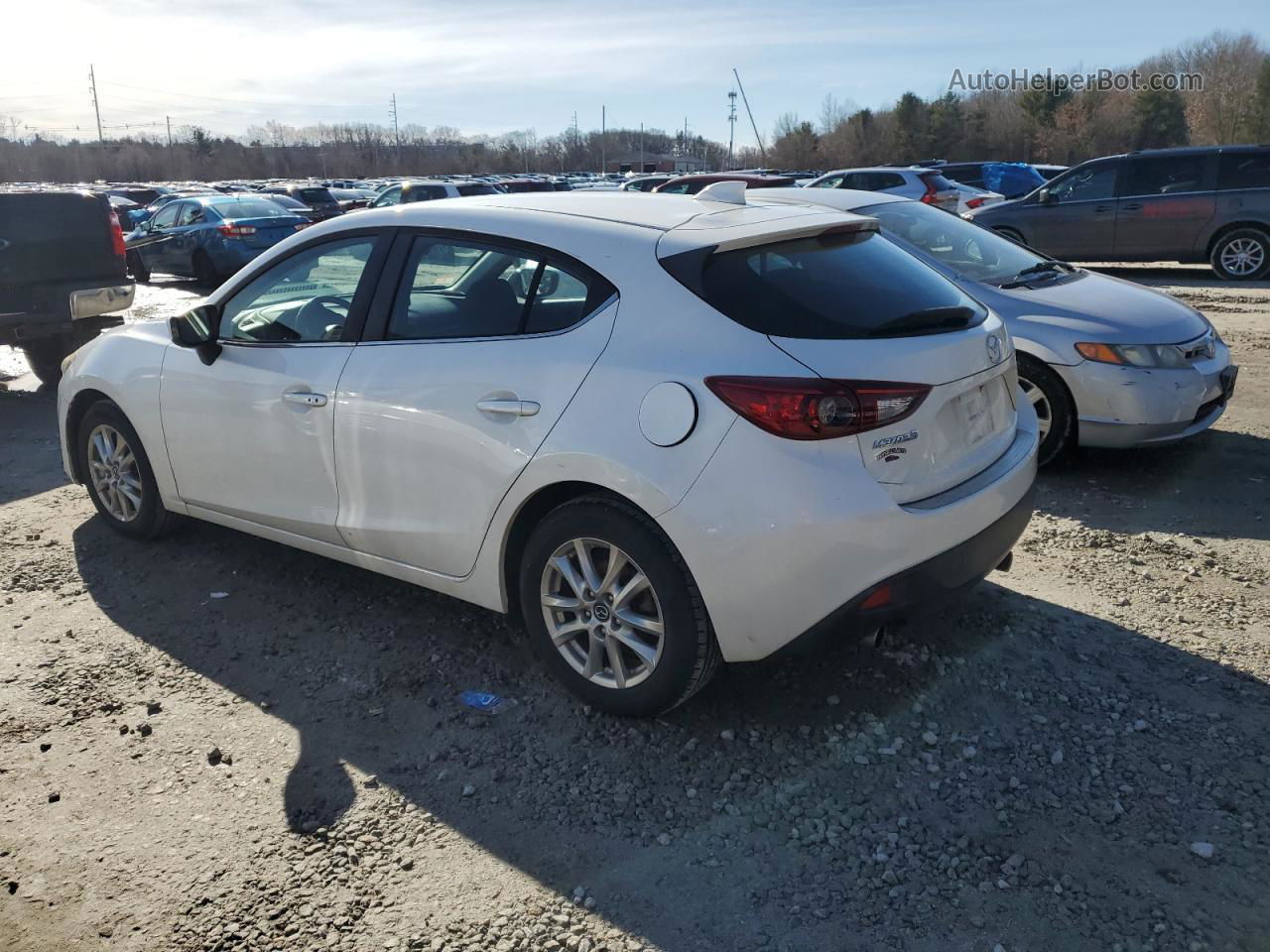 2014 Mazda 3 Touring White vin: JM1BM1L77E1114364