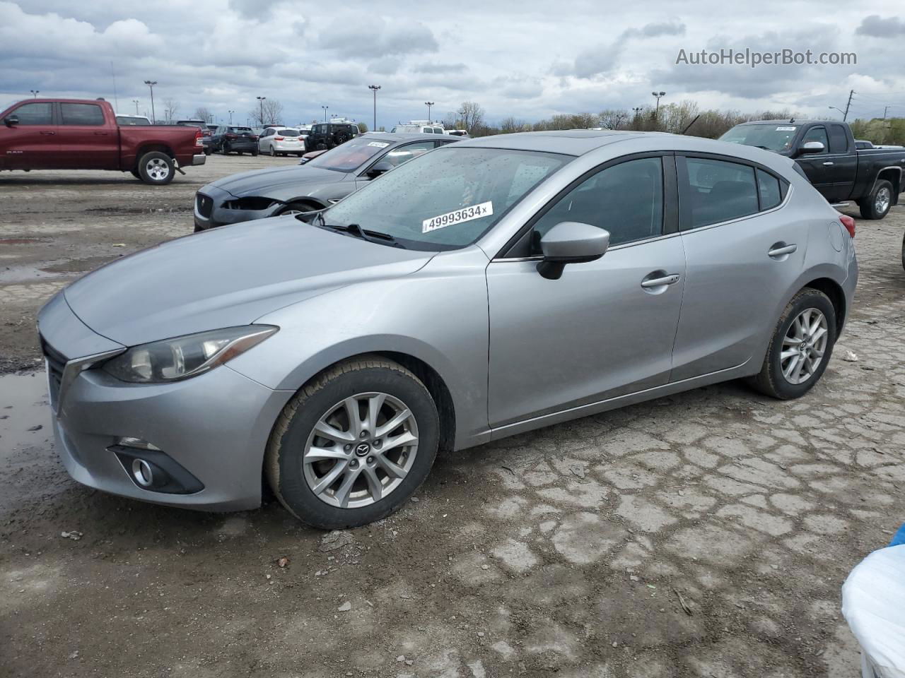 2014 Mazda 3 Touring Silver vin: JM1BM1L78E1128337