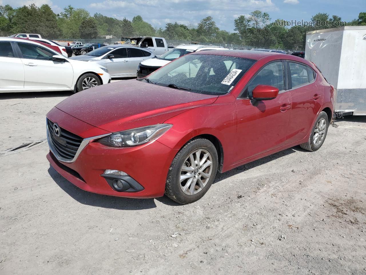 2016 Mazda 3 Touring Red vin: JM1BM1L78G1355417