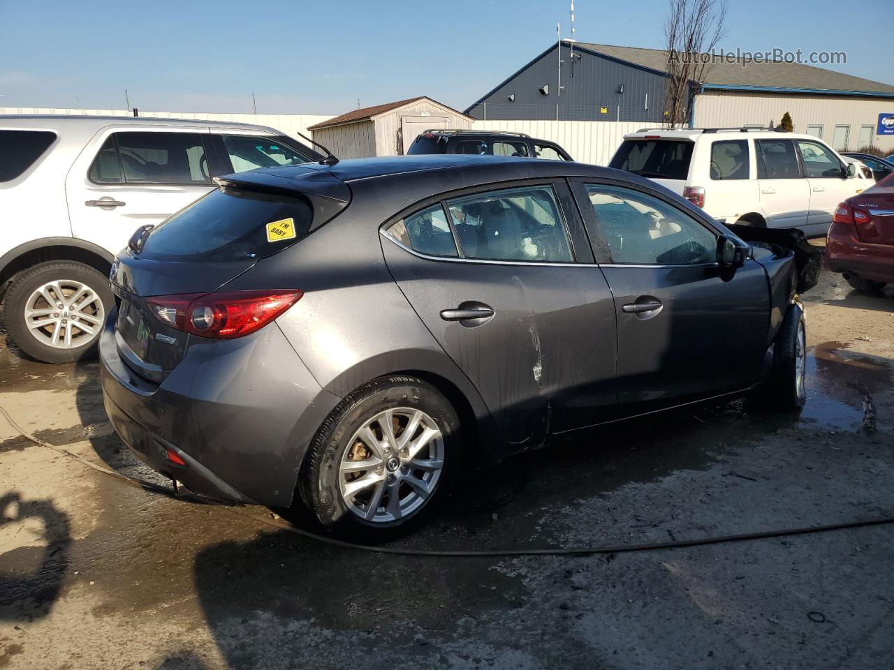 2014 Mazda 3 Touring Gray vin: JM1BM1L79E1187283