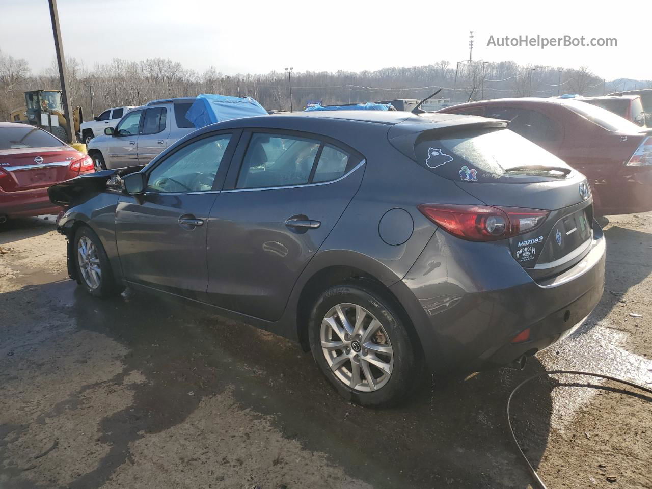 2014 Mazda 3 Touring Gray vin: JM1BM1L79E1187283