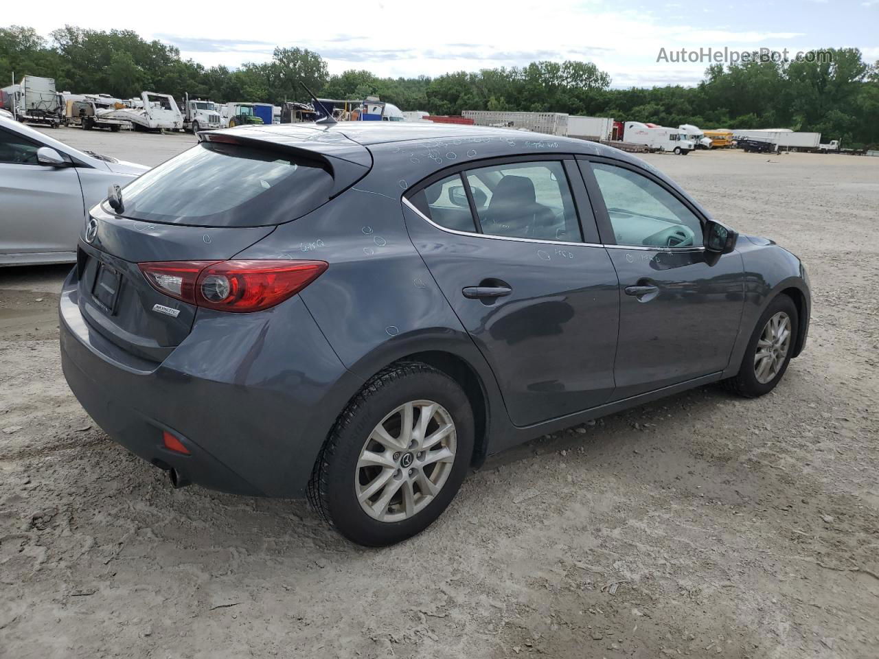 2014 Mazda 3 Touring Gray vin: JM1BM1L7XE1115413