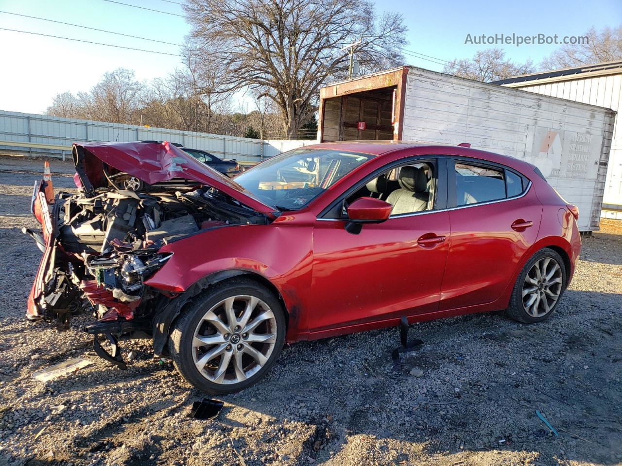 2015 Mazda 3 Grand Touring Red vin: JM1BM1M30F1234147