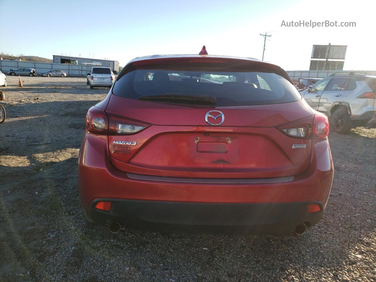 2015 Mazda 3 Grand Touring Red vin: JM1BM1M30F1234147