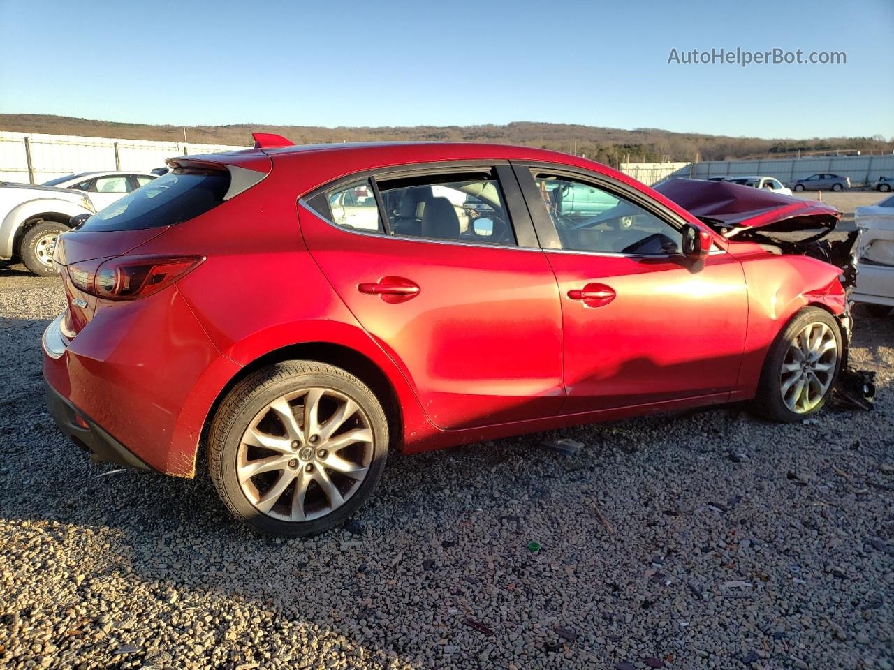 2015 Mazda 3 Grand Touring Red vin: JM1BM1M30F1234147