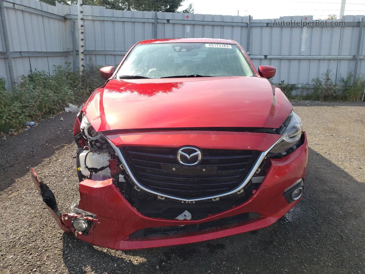 2014 Mazda 3 Grand Touring Red vin: JM1BM1M31E1102805