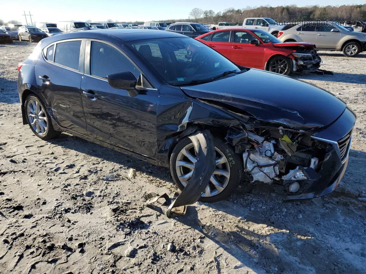 2014 Mazda 3 Grand Touring Blue vin: JM1BM1M31E1215959