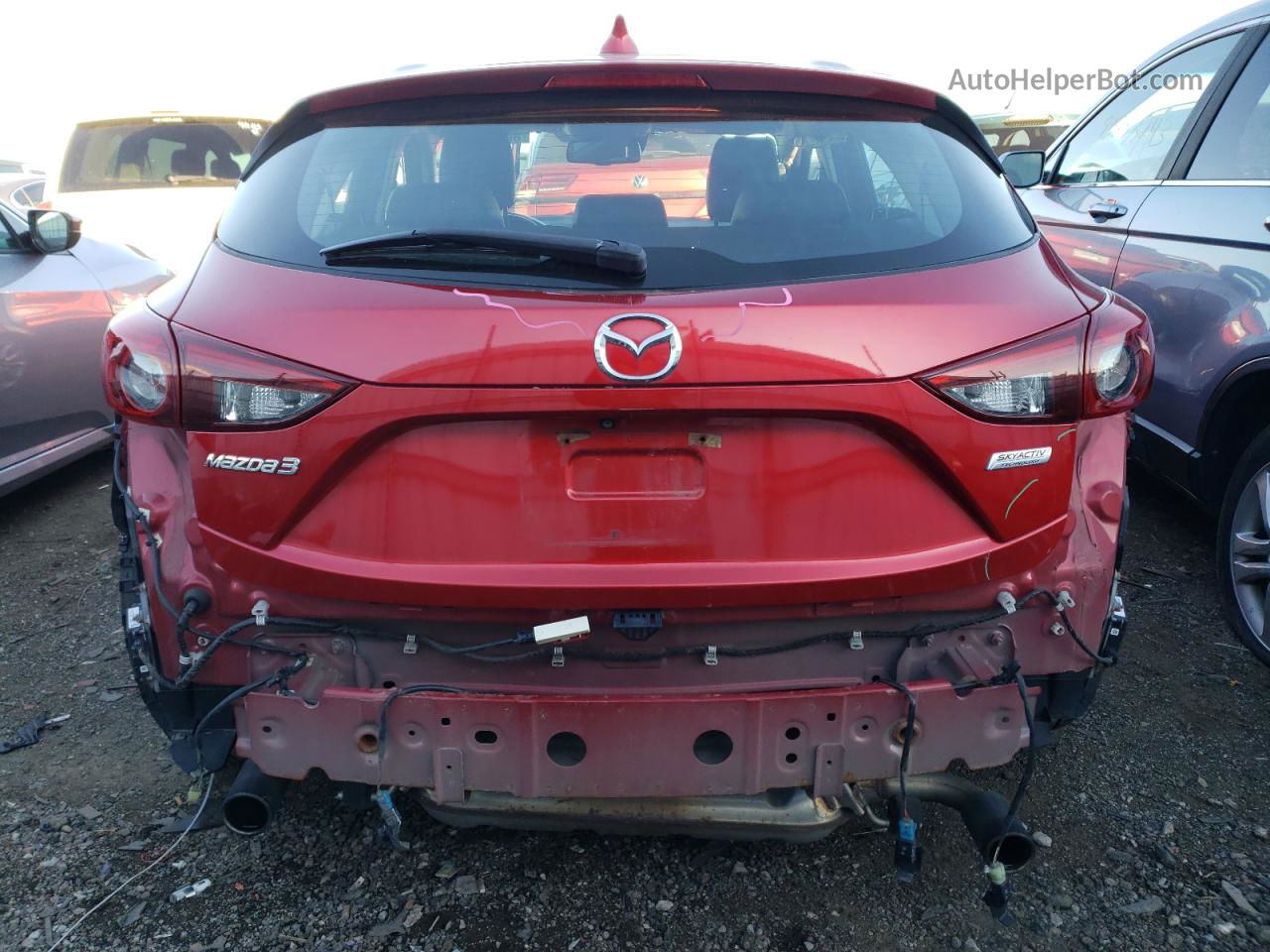 2014 Mazda 3 Grand Touring Красный vin: JM1BM1M32E1150913