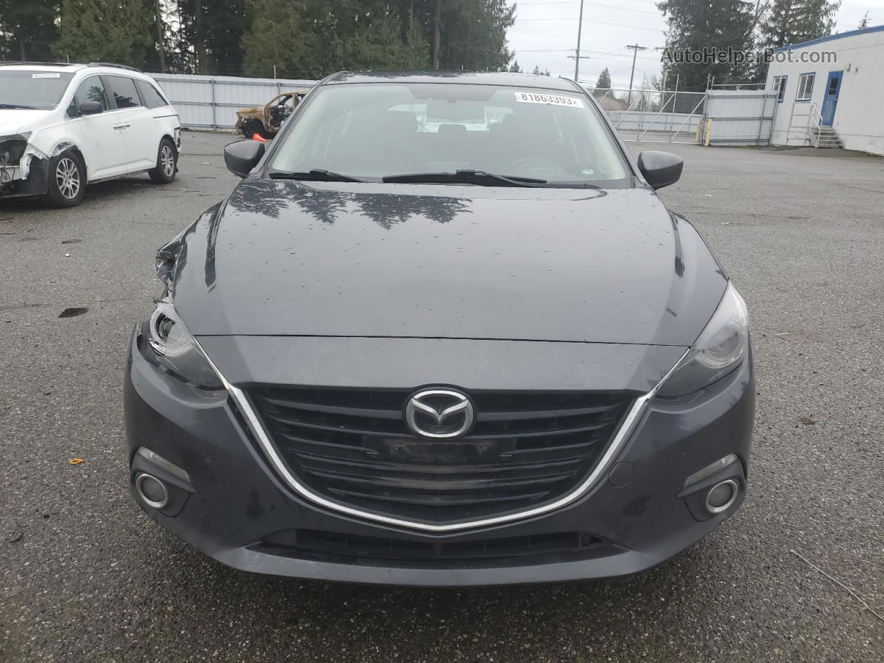 2014 Mazda 3 Grand Touring Серый vin: JM1BM1M32E1212083