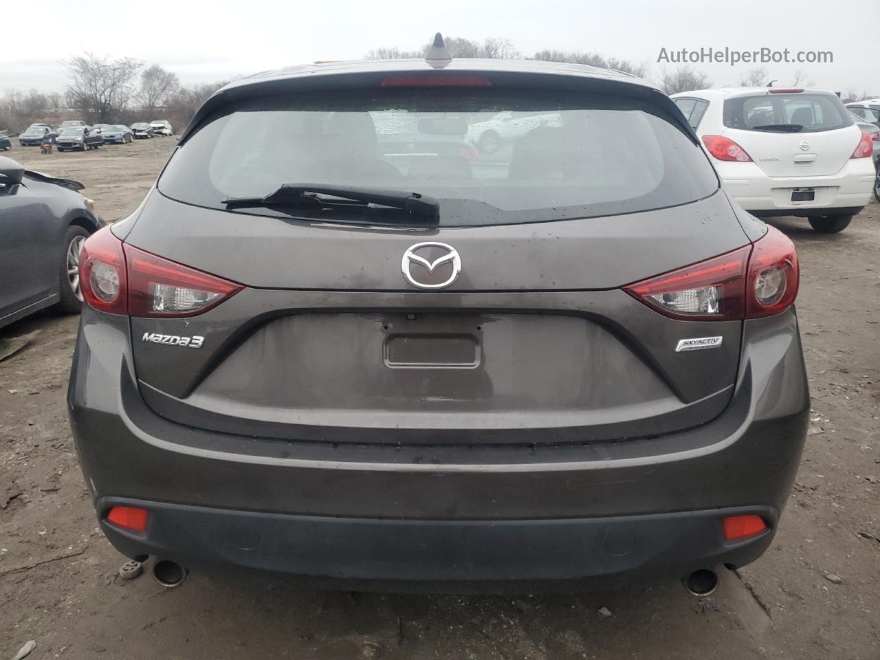 2015 Mazda 3 Grand Touring Gray vin: JM1BM1M32F1239866