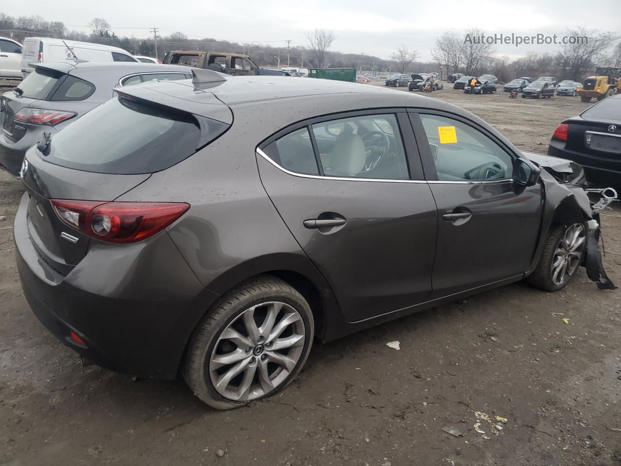 2015 Mazda 3 Grand Touring Gray vin: JM1BM1M32F1239866