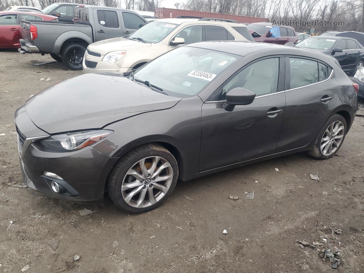 2015 Mazda 3 Grand Touring Gray vin: JM1BM1M32F1239866