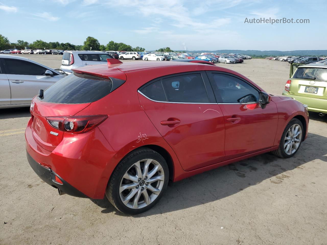 2014 Mazda 3 Grand Touring Red vin: JM1BM1M33E1101557