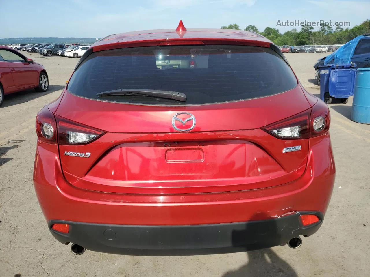 2014 Mazda 3 Grand Touring Red vin: JM1BM1M33E1101557