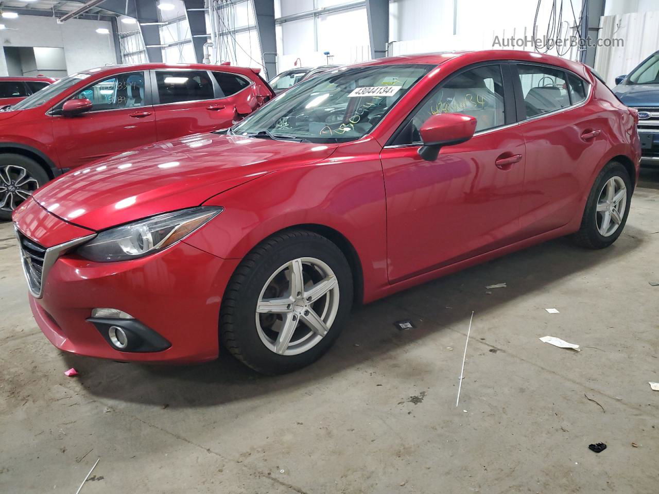 2014 Mazda 3 Grand Touring Красный vin: JM1BM1M33E1102045