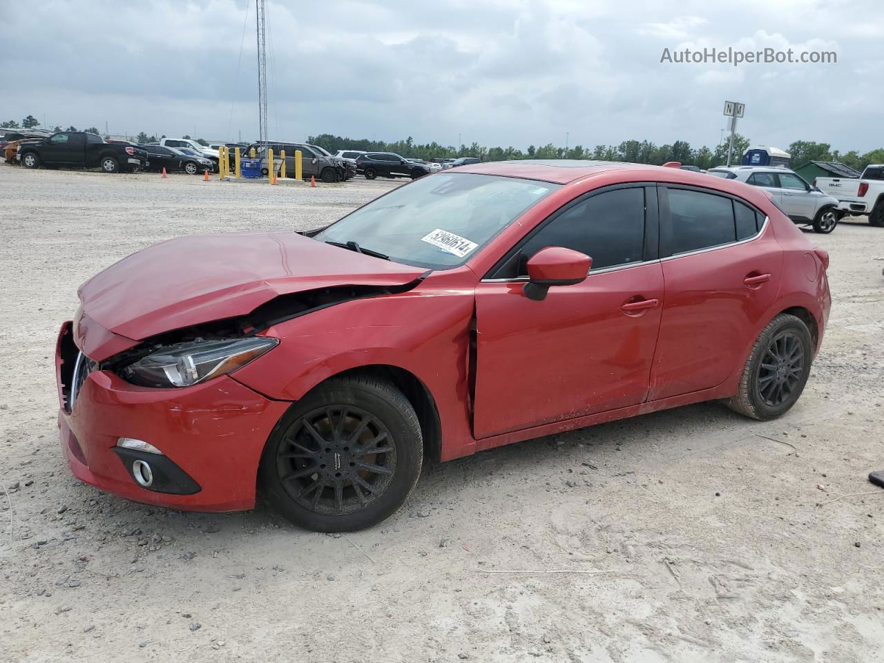 2014 Mazda 3 Grand Touring Red vin: JM1BM1M33E1206776