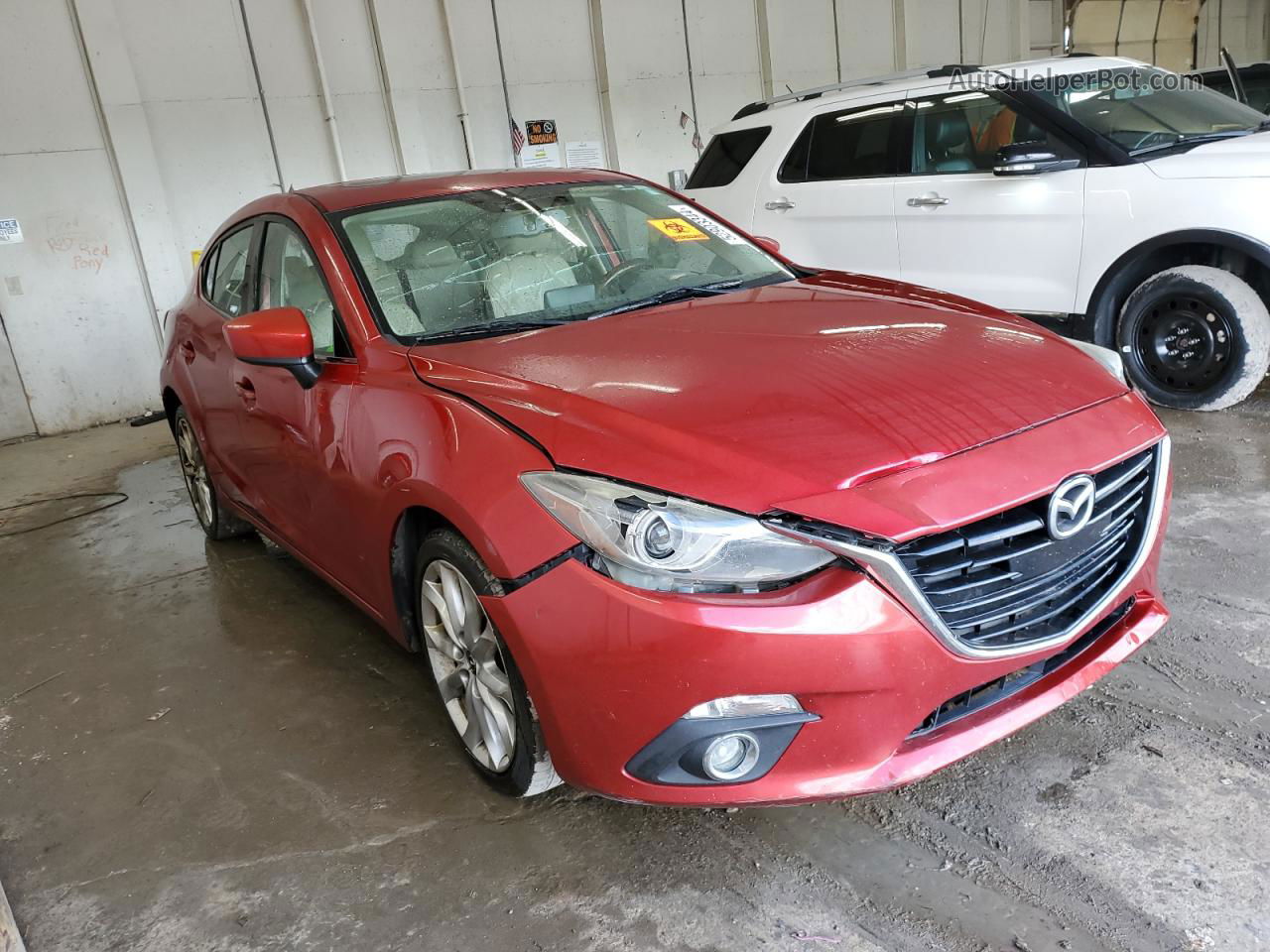 2014 Mazda 3 Grand Touring Red vin: JM1BM1M34E1104208