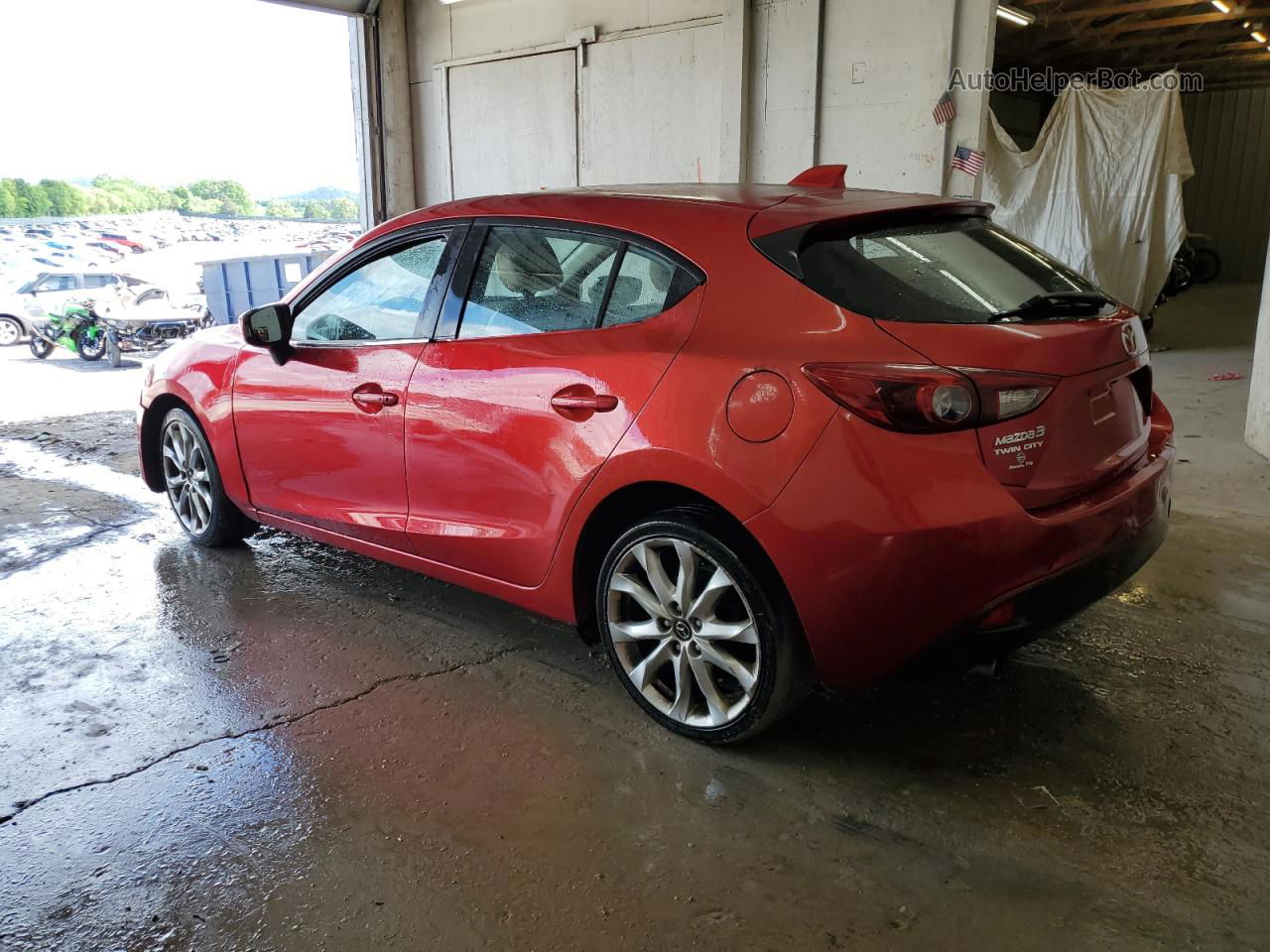 2014 Mazda 3 Grand Touring Red vin: JM1BM1M34E1104208