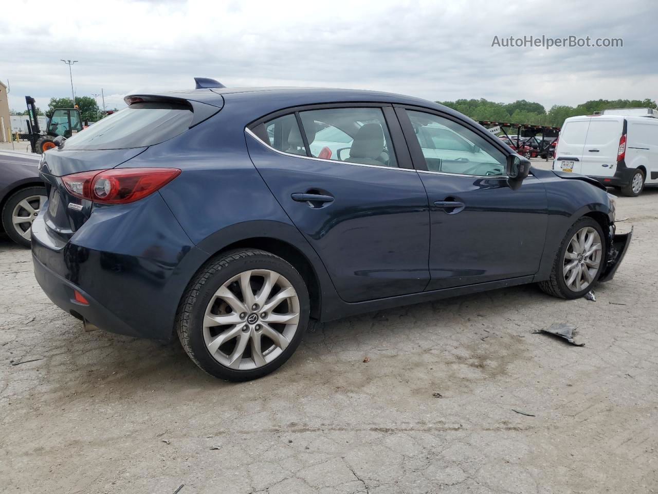 2014 Mazda 3 Grand Touring Blue vin: JM1BM1M35E1195571