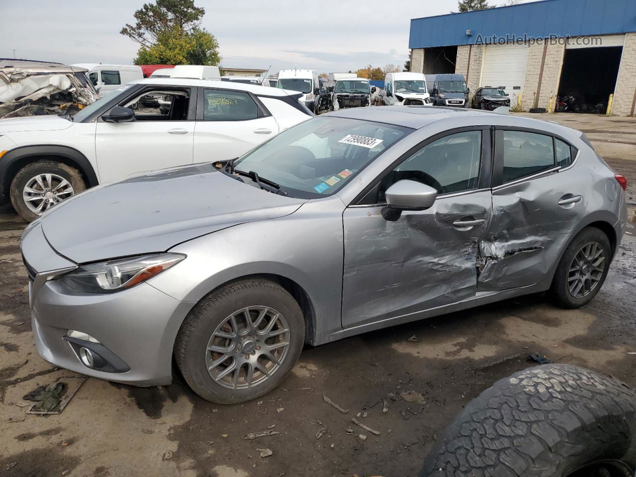 2014 Mazda 3 Grand Touring Blue vin: JM1BM1M38E1117950