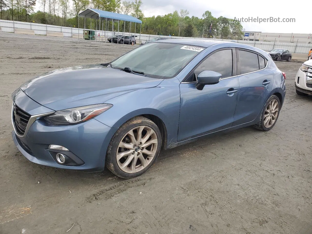 2014 Mazda 3 Grand Touring Blue vin: JM1BM1M38E1190932