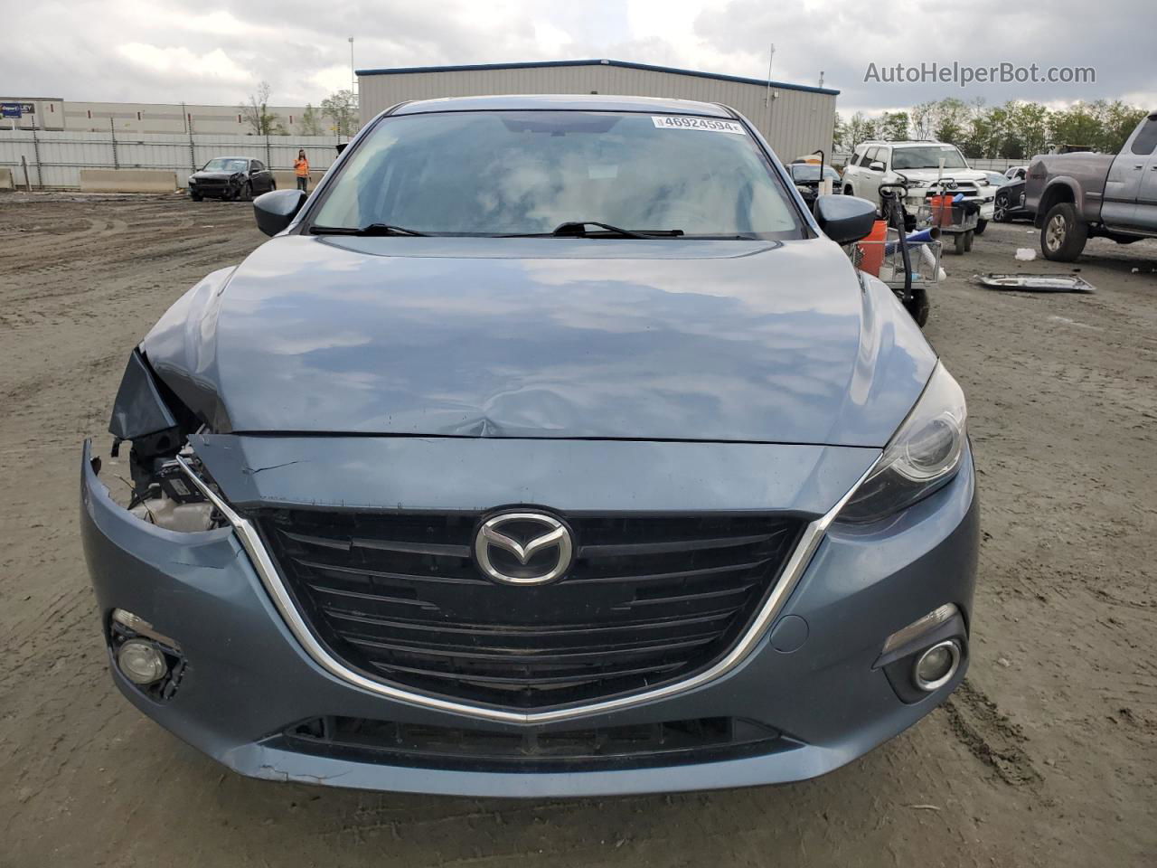 2014 Mazda 3 Grand Touring Blue vin: JM1BM1M38E1190932