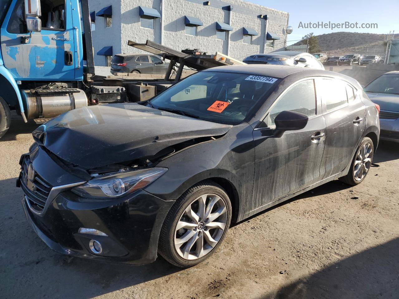 2014 Mazda 3 Grand Touring Black vin: JM1BM1M39E1168101