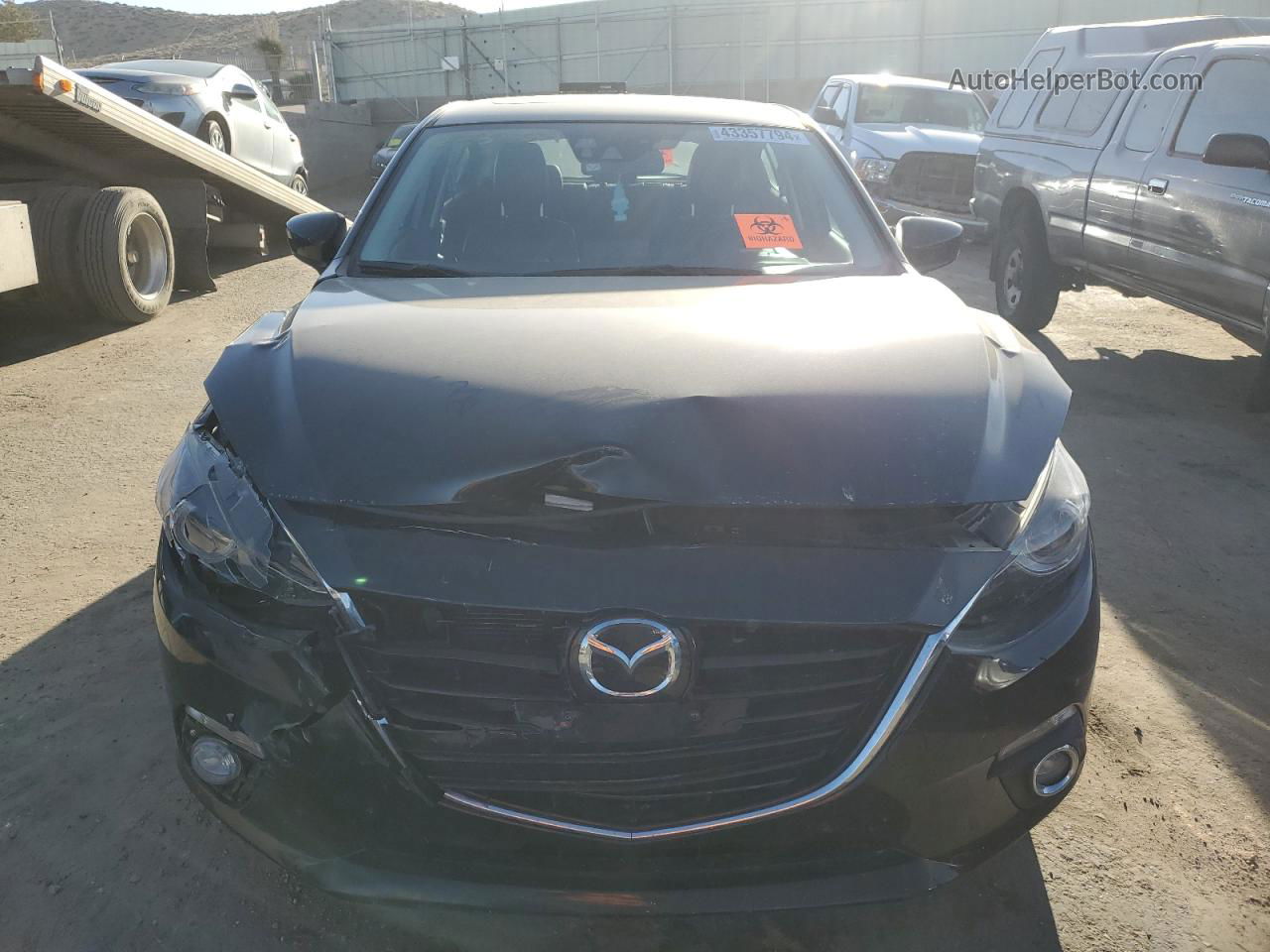 2014 Mazda 3 Grand Touring Black vin: JM1BM1M39E1168101