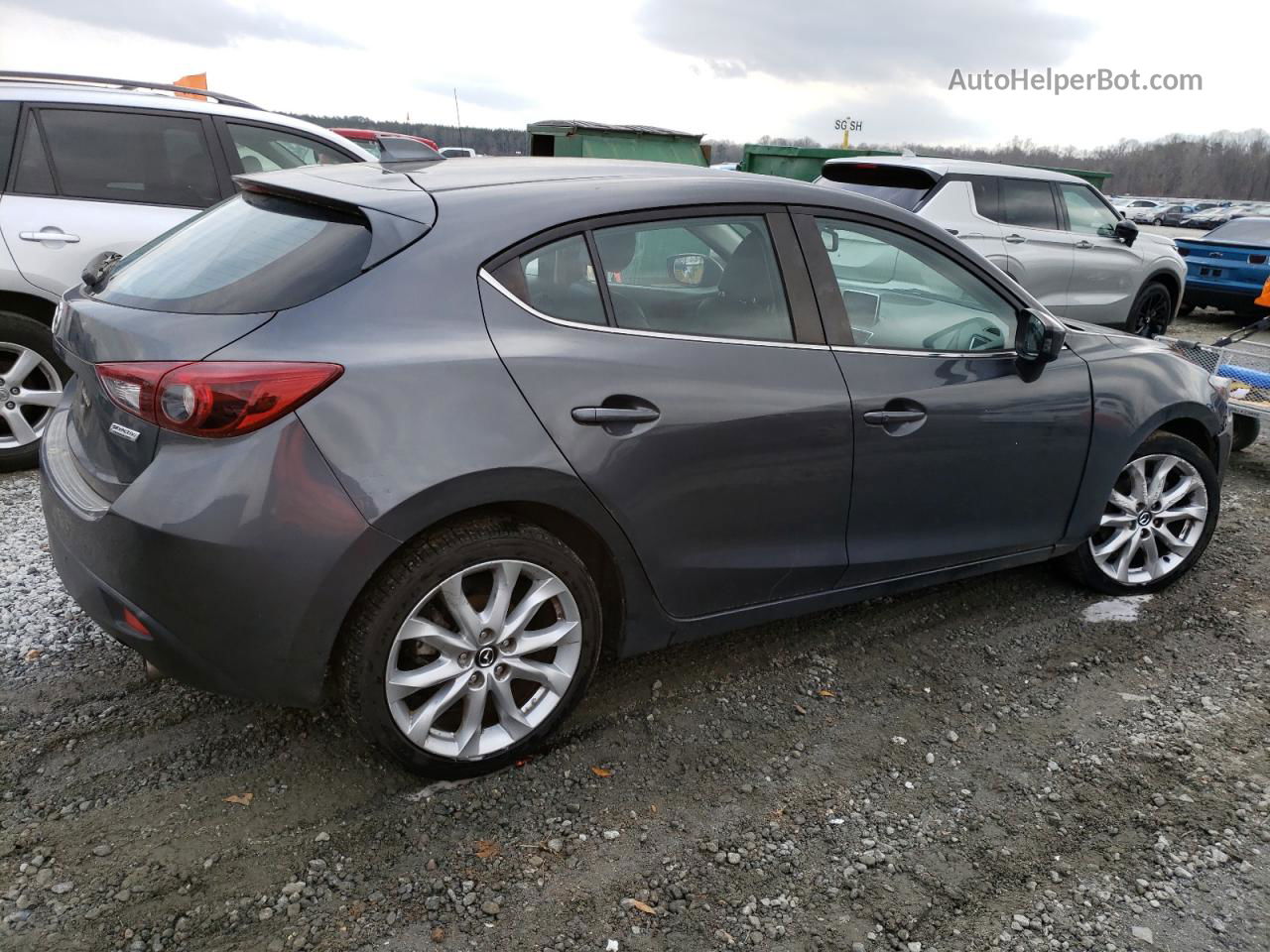 2014 Mazda 3 Grand Touring Gray vin: JM1BM1M39E1204739