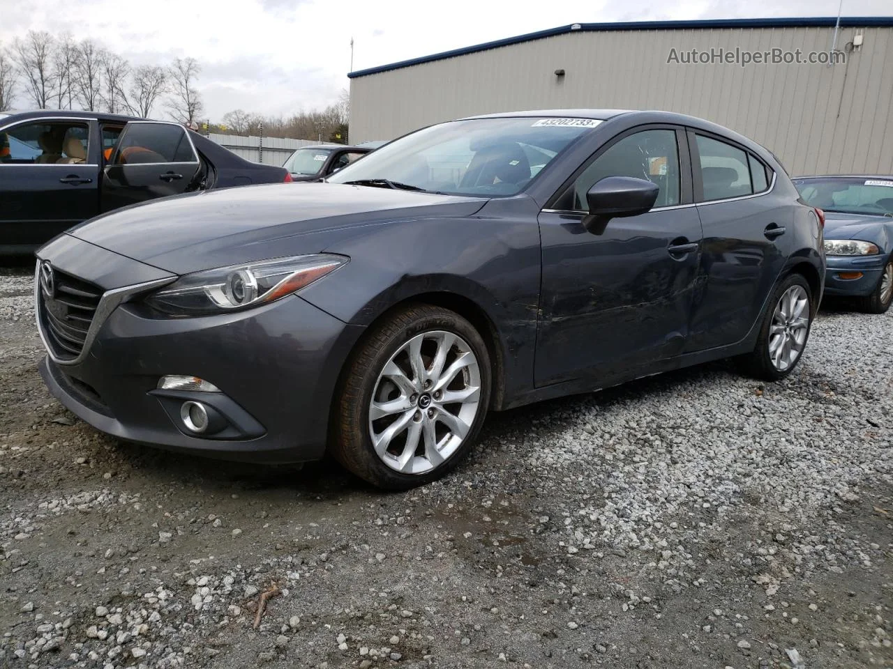 2014 Mazda 3 Grand Touring Gray vin: JM1BM1M39E1204739