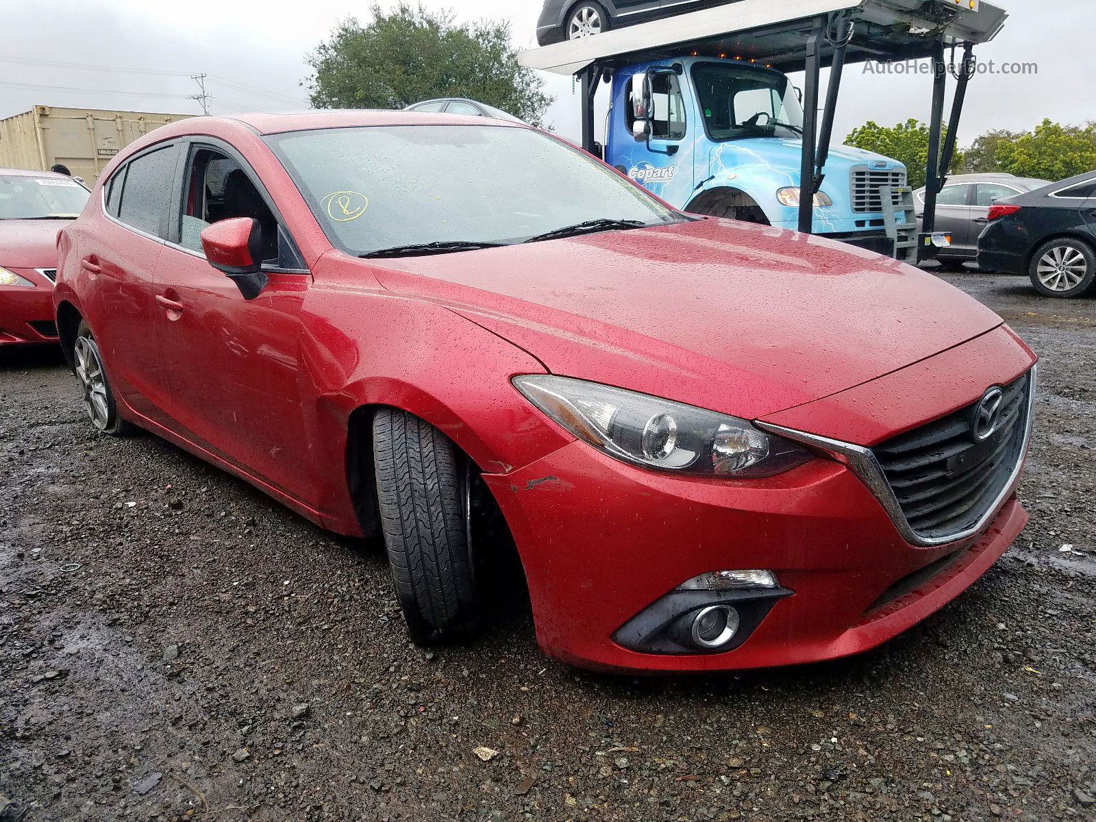 2014 Mazda 3 Grand Touring Red vin: JM1BM1M71E1210134