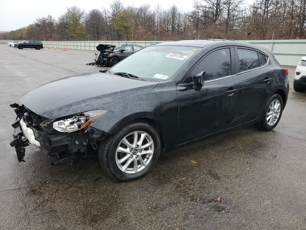 2014 Mazda 3 Grand Touring Black vin: JM1BM1M73E1102176