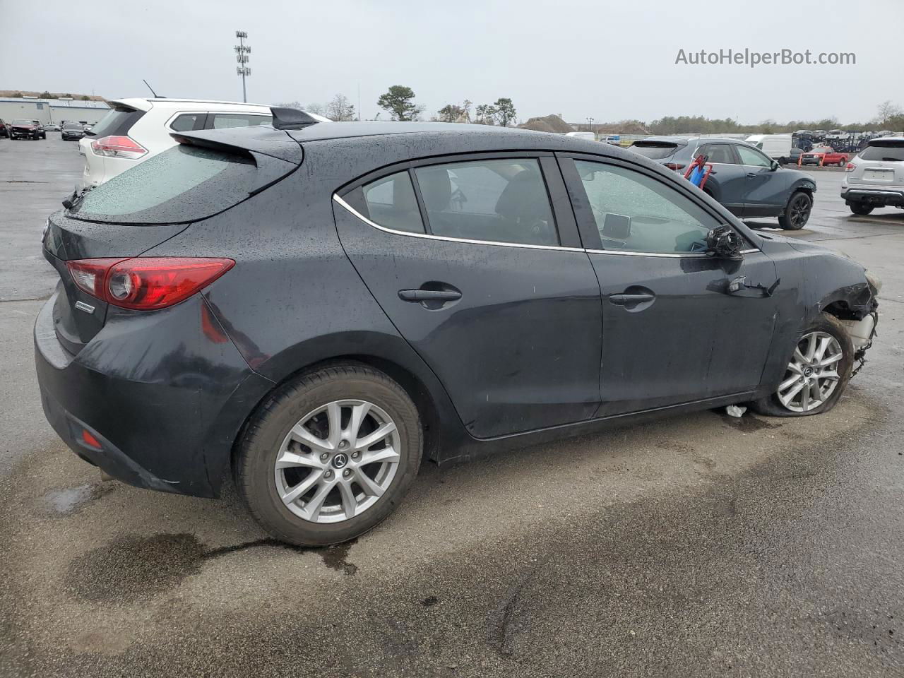2014 Mazda 3 Grand Touring Black vin: JM1BM1M73E1102176