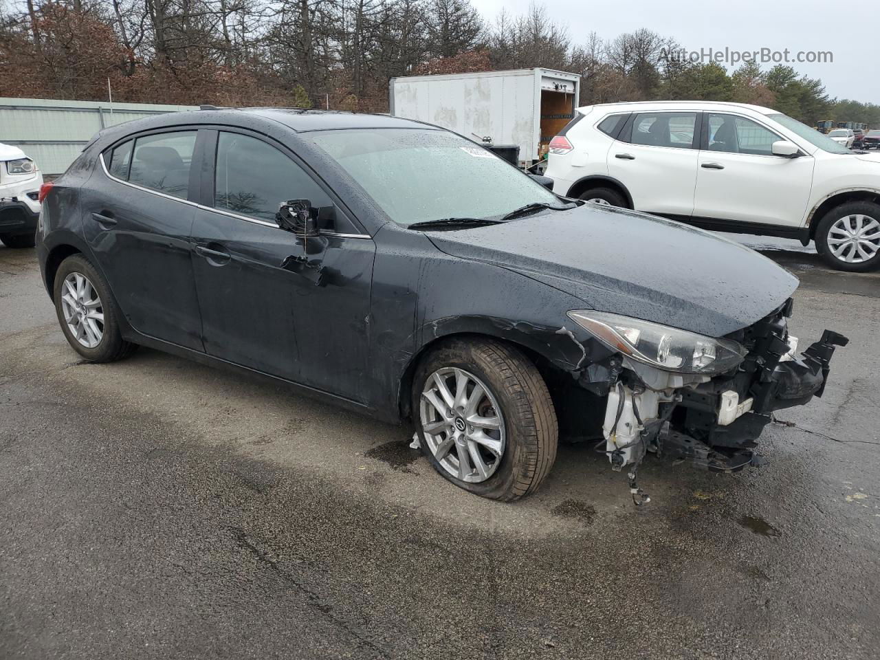 2014 Mazda 3 Grand Touring Black vin: JM1BM1M73E1102176